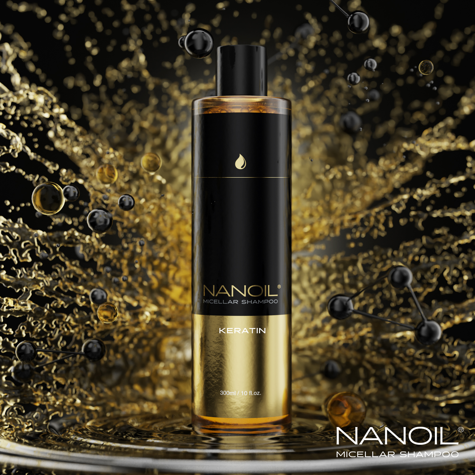 shampoo per capelli trattati con cheratina Nanoil